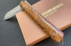 Les Couteliers Basques Modèle Alios Damas -Magasin De Couteaux alios thuya damas 2