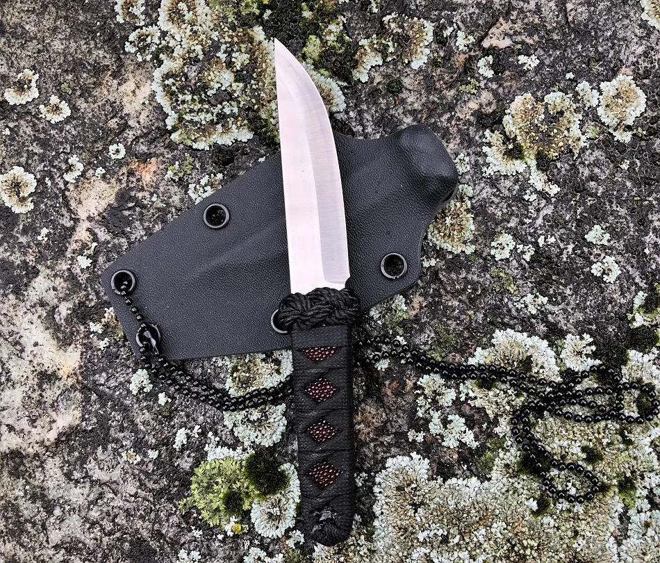 Eddleman Sam Kwaiken Neck Knife Tanto 3 Eddleman Sam Kwaiken Neck Knife Tanto