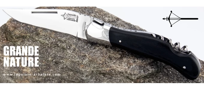 Laguiole G. David Arbalète Grande Nature ébène Tire-bouchon 4 Laguiole G. David Arbalète Grande Nature ébène Tire-bouchon – Image 2