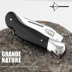 Laguiole G. David Arbalète Grande Nature ébène Tire-bouchon