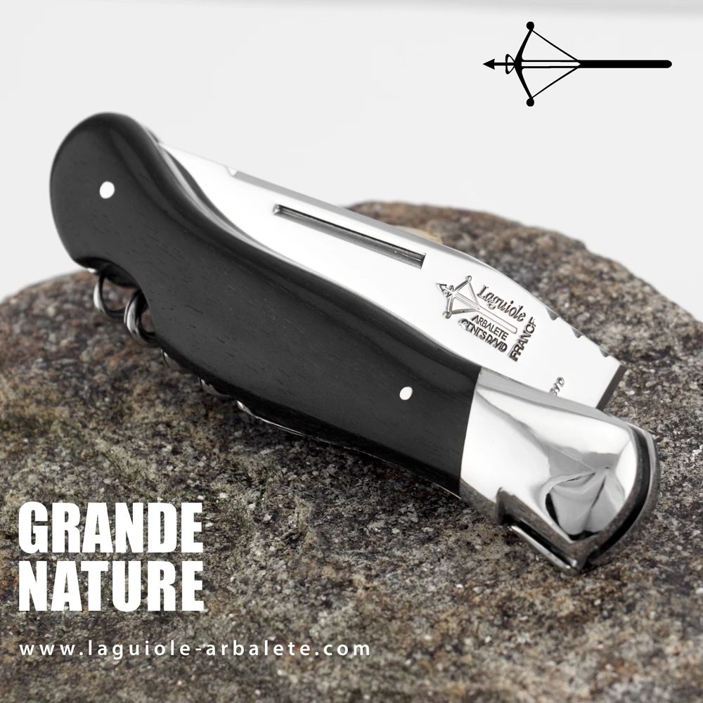 Laguiole G. David Arbalète Grande Nature ébène Tire-bouchon 3 Laguiole G. David Arbalète Grande Nature ébène Tire-bouchon