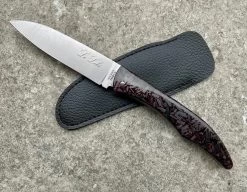 Le Loki Laguiole Village Fibre De Carbone Damassé