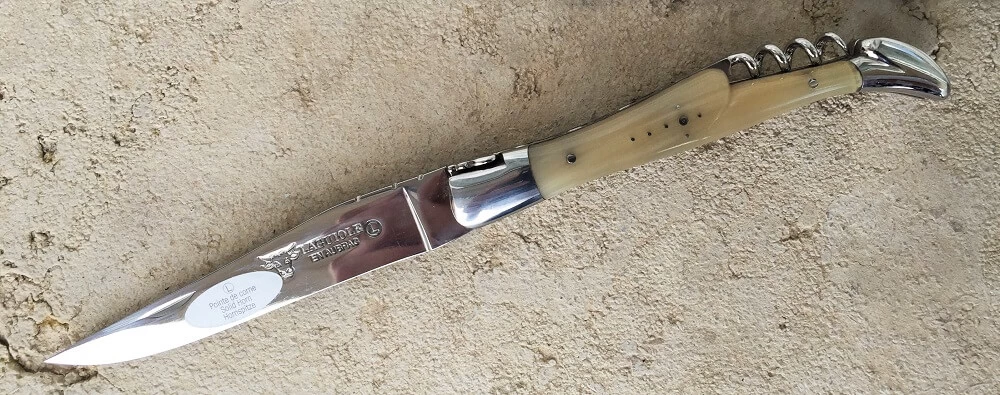 Laguiole En Aubrac 12cm Tire-bouchon Corne 3 Laguiole En Aubrac 12cm Tire-bouchon Corne