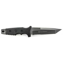 Smith & Wesson Tactical Tanto Fixed Blade -Magasin De Couteaux product s m smith wesson special ops tactical tanto serra acier 9cr17 manche abs sw7scp livraison gratuite