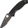 Spyderco Tenacious Black Serrated -Magasin De Couteaux product s p spyderco tenacious black